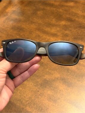 Ray-Ban Matte Tortoise Frame Sunglasses with Brown Lenses